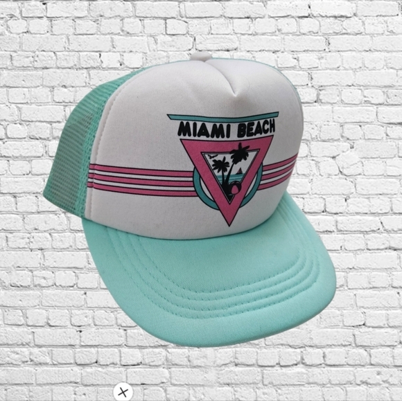 COPY - New with Tags  Limited Edition Miami Beach Mesh SnapBack Hat - Picture 2 of 6